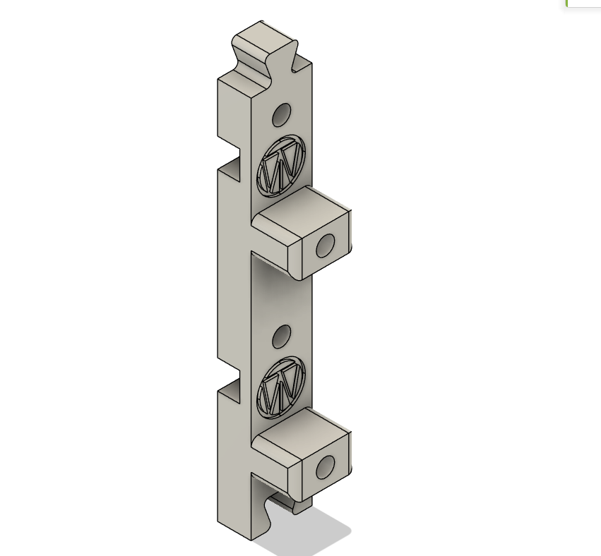 1x3 double main body wall bracket
